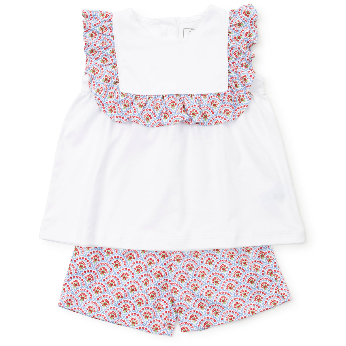 Penelope Girls' Short Set Bunting Floral