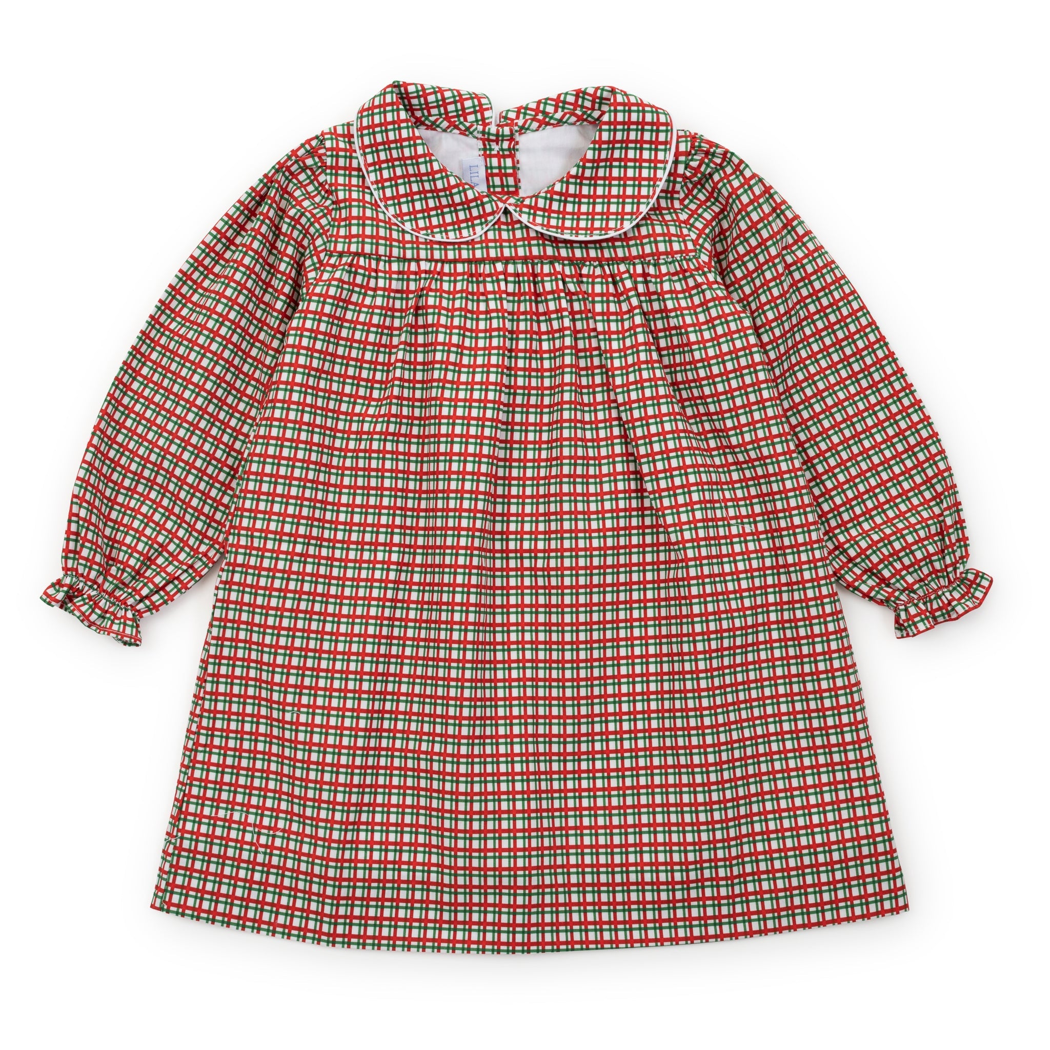 Grace Girls' Woven Dress - Holiday Plaid