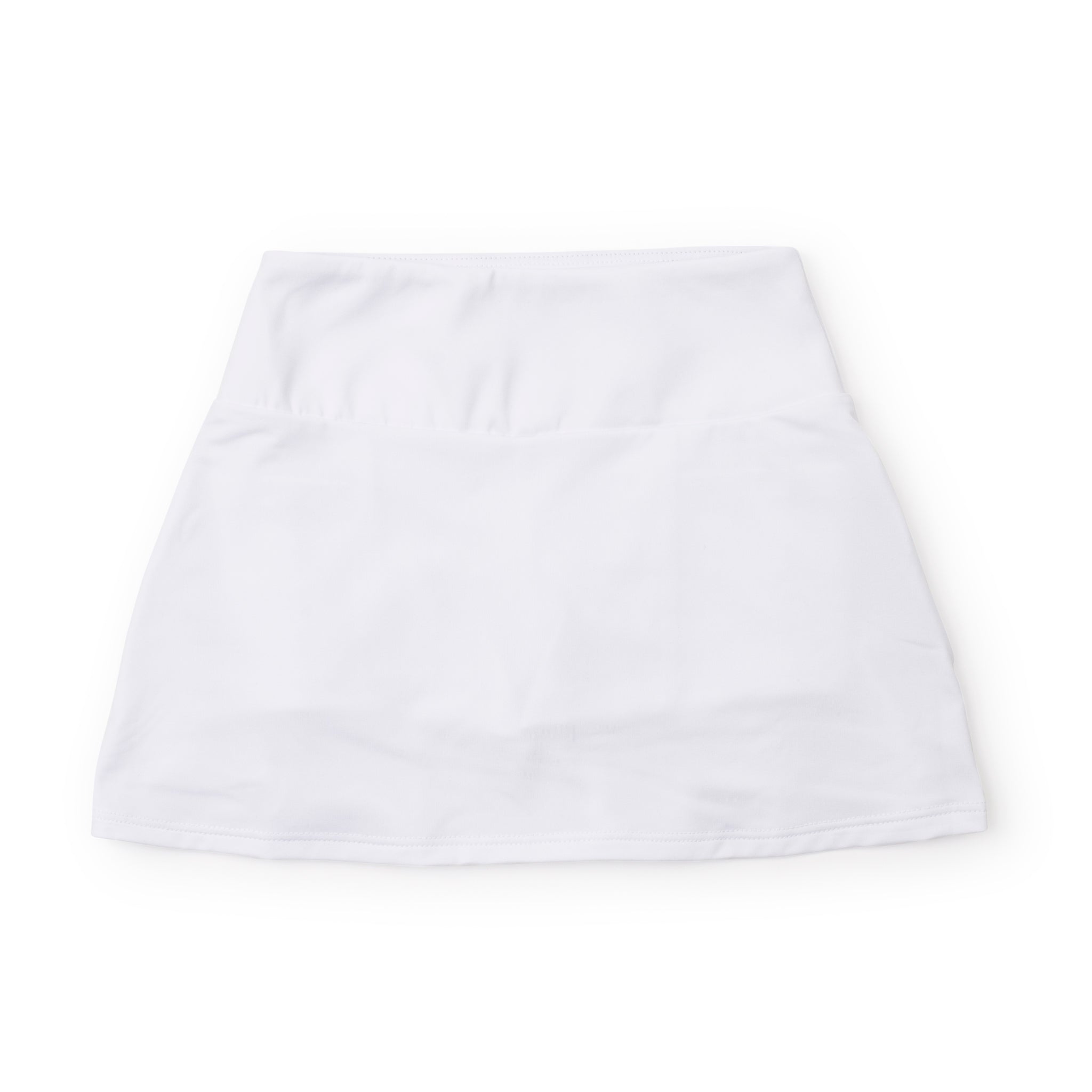 Margot Girls' Tiered Performance Skirt - White