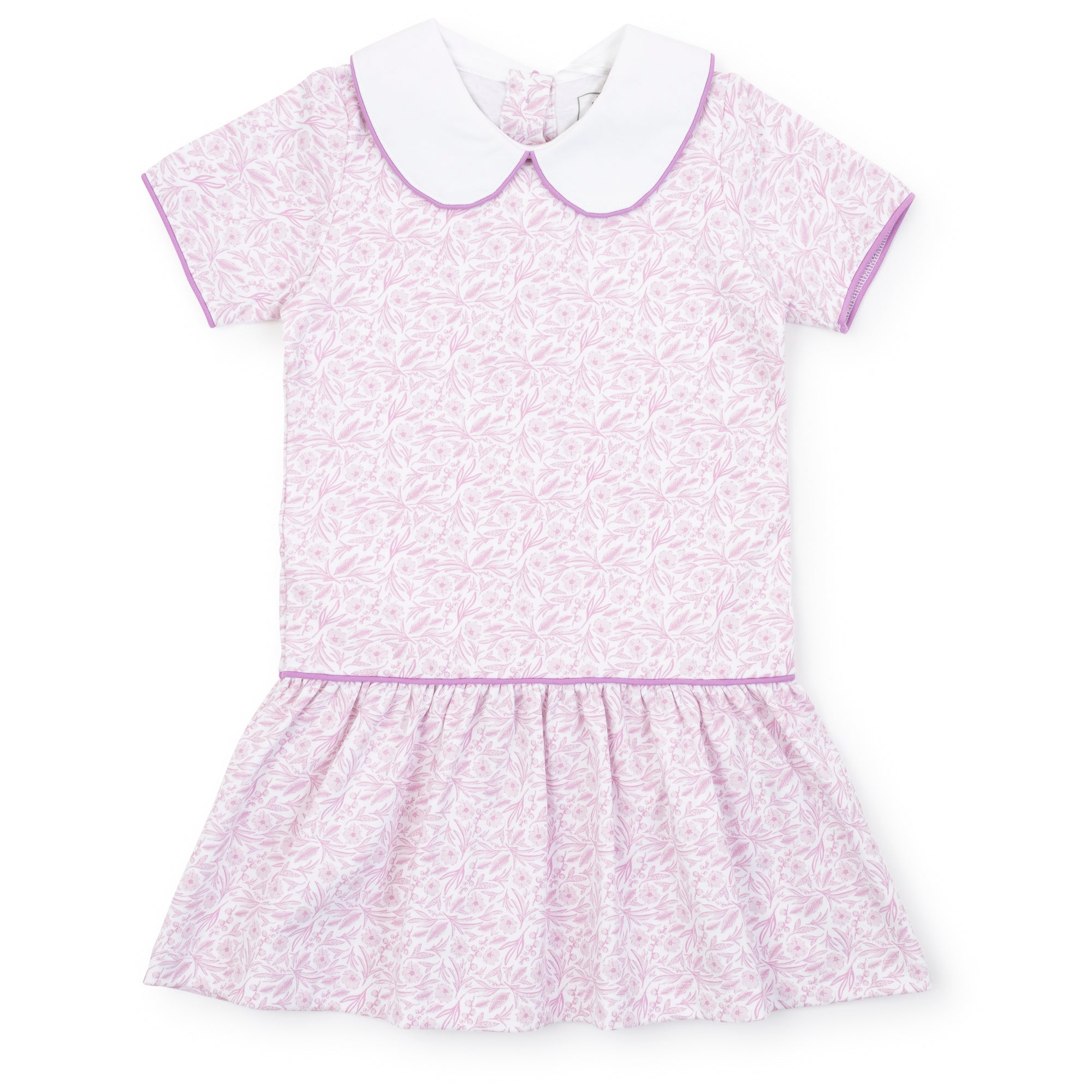 Libby Girls' Pima Cotton Dress - Pretty Pink Blooms