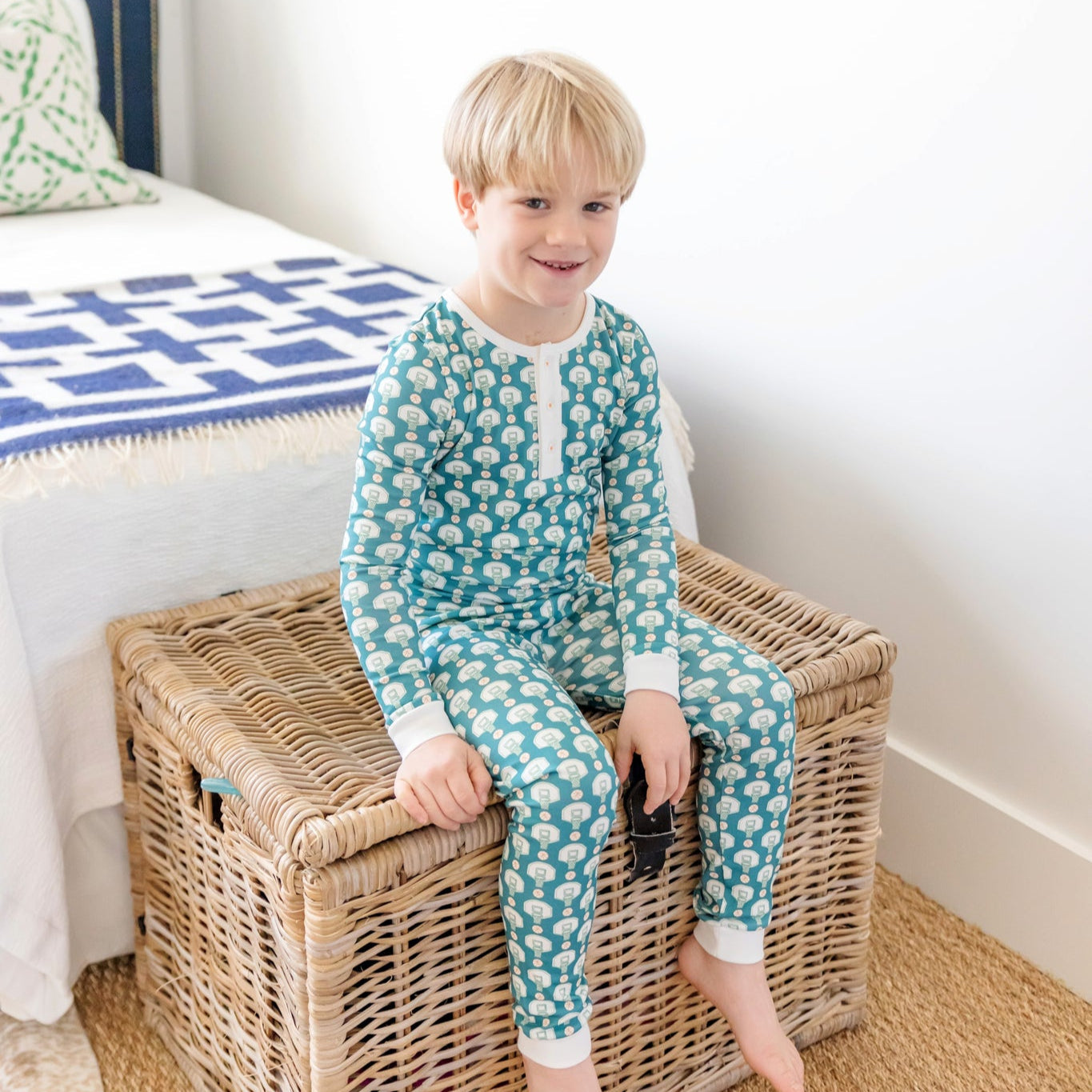 Jack Boys' Pajama Pant Set - Basketball Game