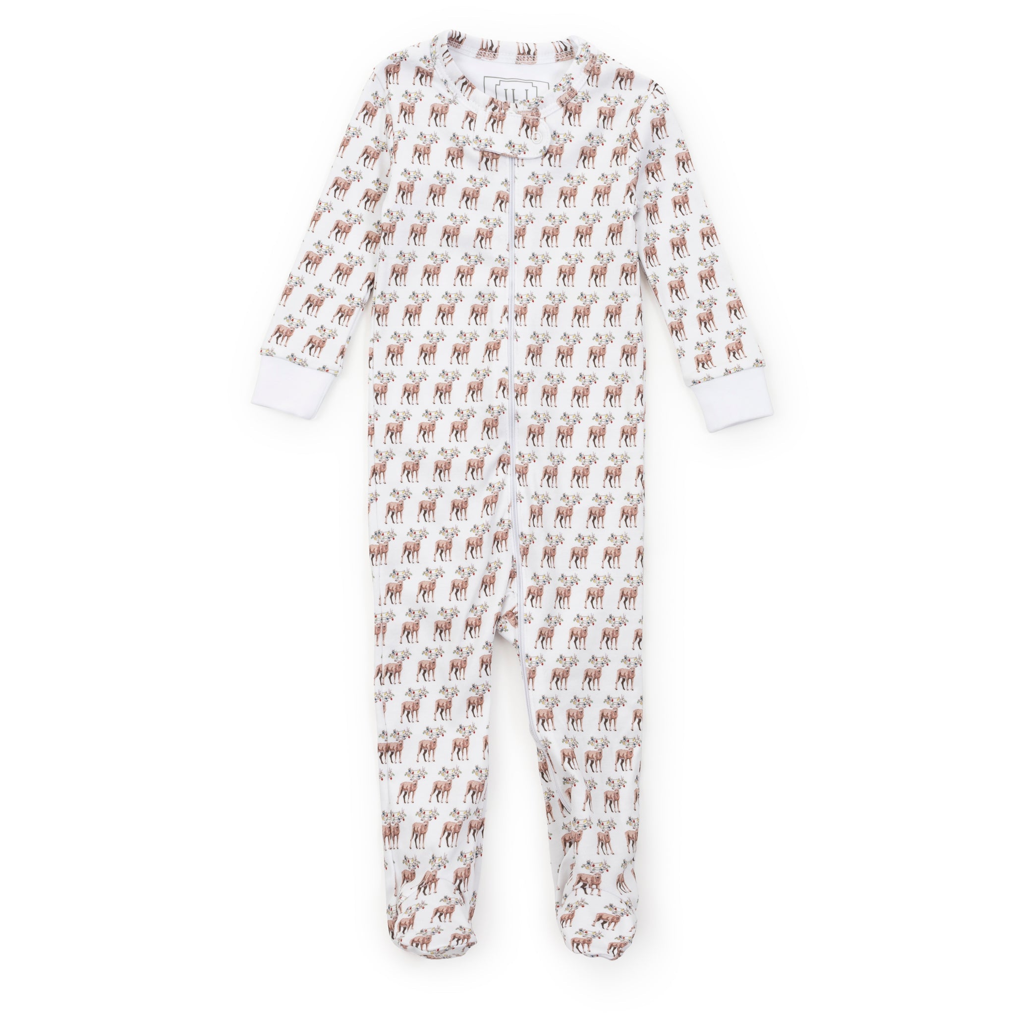 Parker Zipper Pajama - Festive Deer