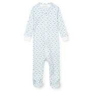 Parker Boys' Pima Cotton Zipper Pajama - Tennis Match Blue