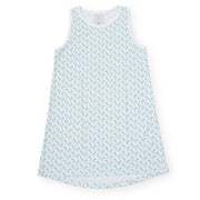 Katie Women's Nightgown Palm Tree Isle Blue