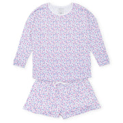 Anna Women's Longsleeve & Short Set - Seashells On The Seashore