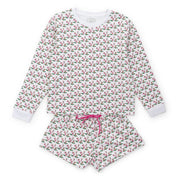 Janann Women's Sweatshirt Short Set Merry Little Cocktails