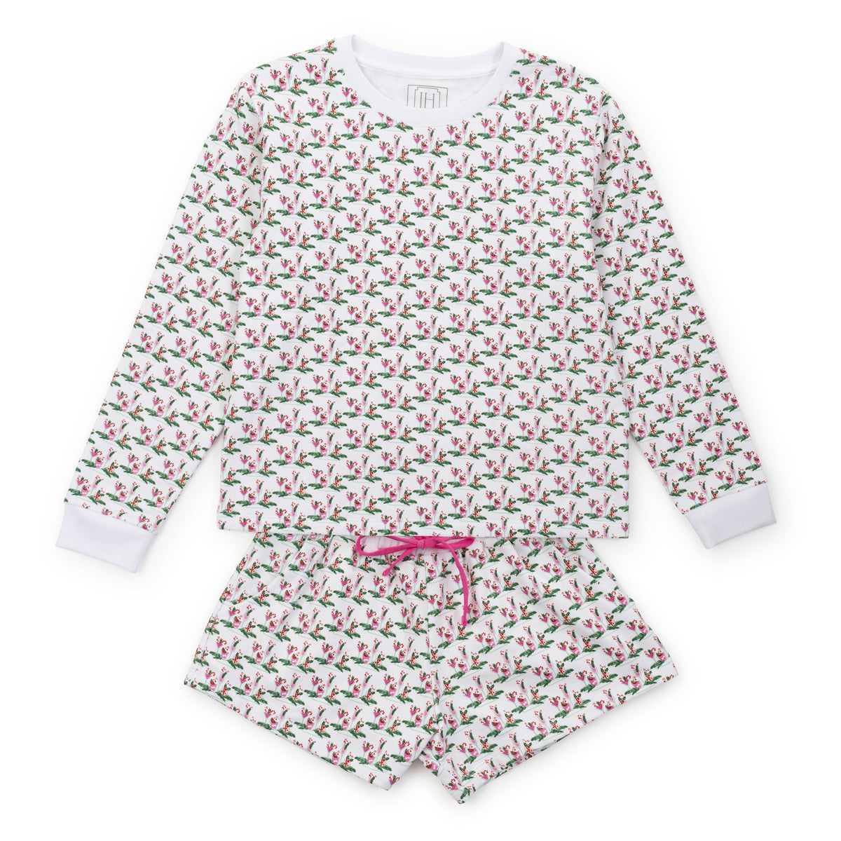 Janann Women's Sweatshirt Short Set Merry Little Cocktails