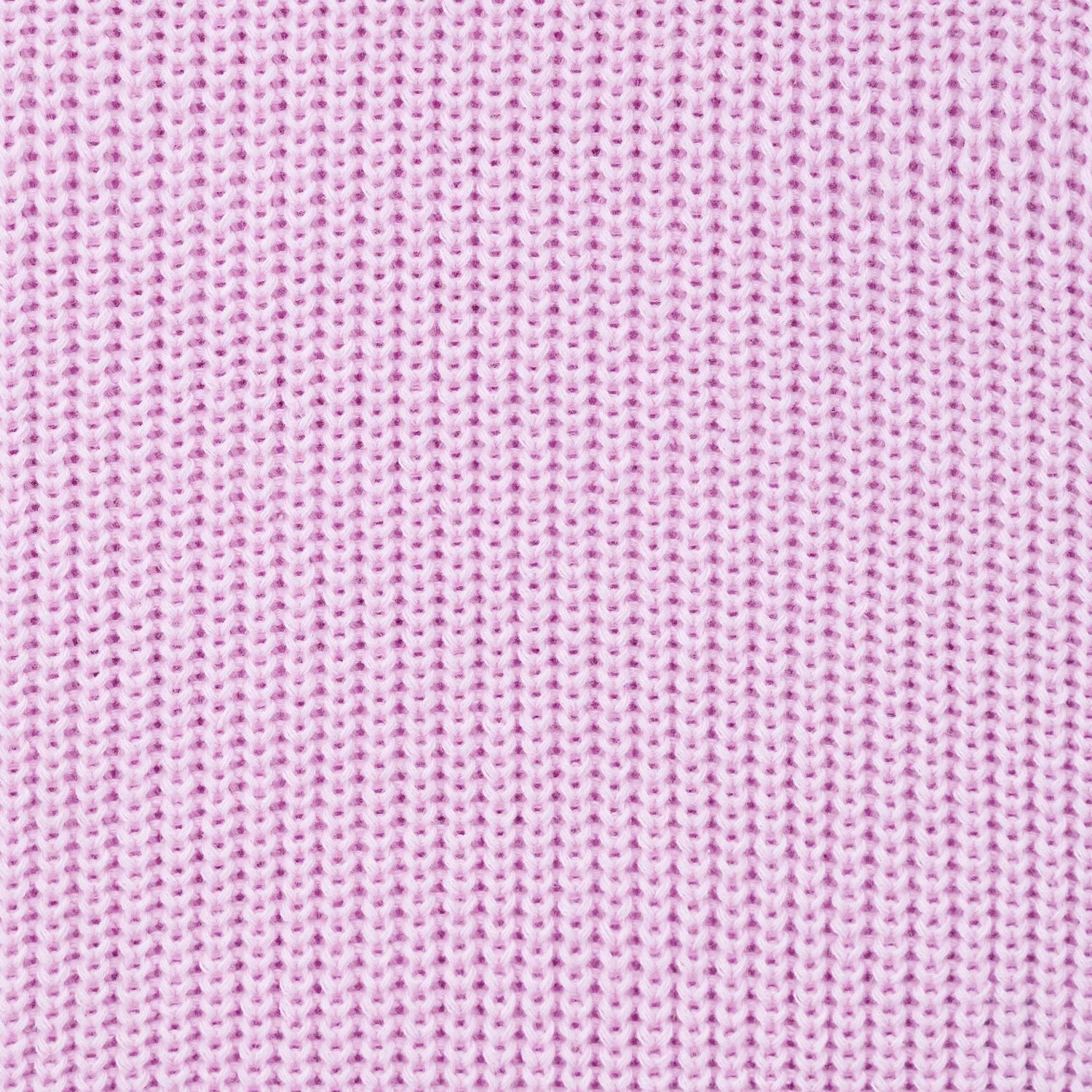 Classic Knit Baby Sweater In Lilac