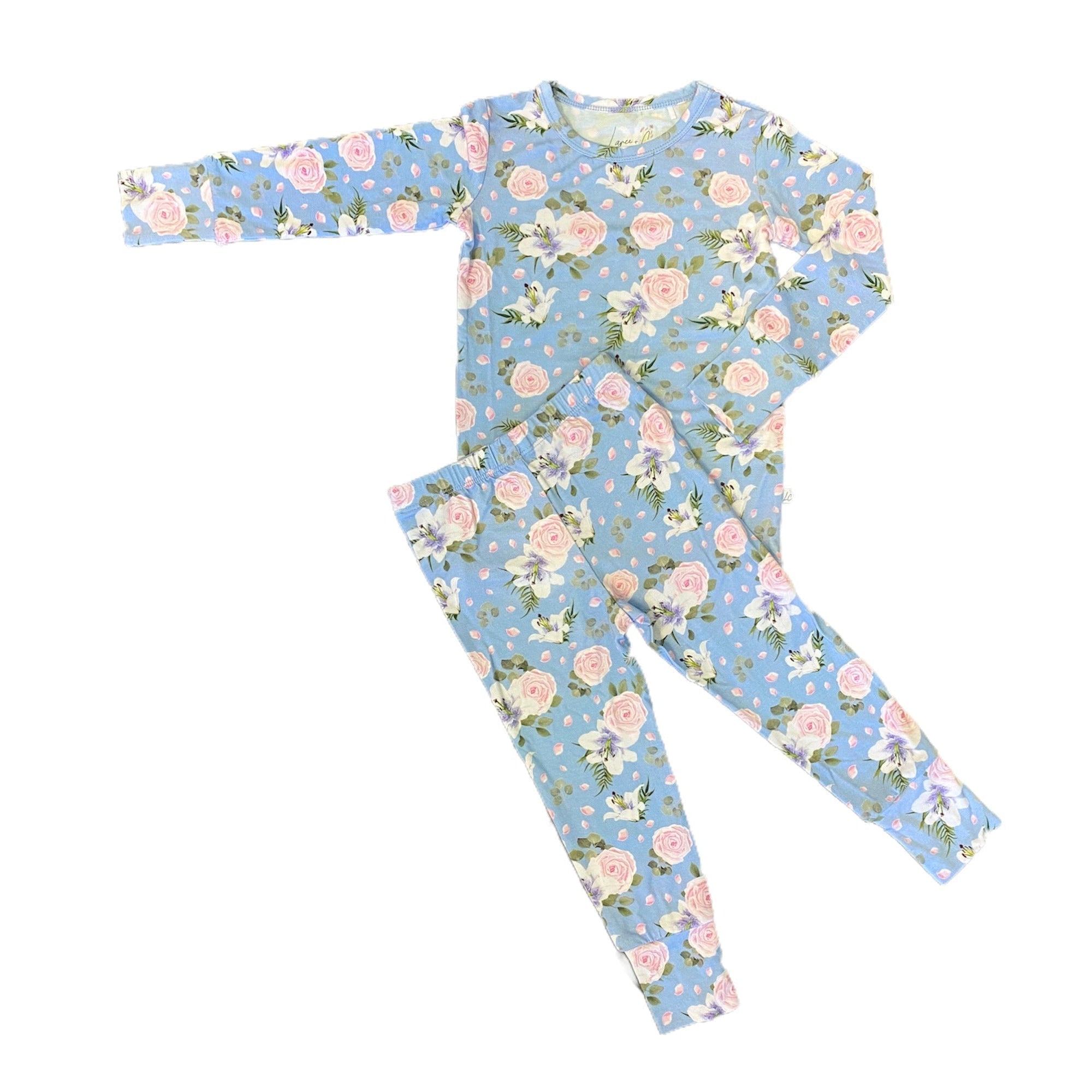 Lillian Floral Bamboo 2-piece Long Sleeve Set