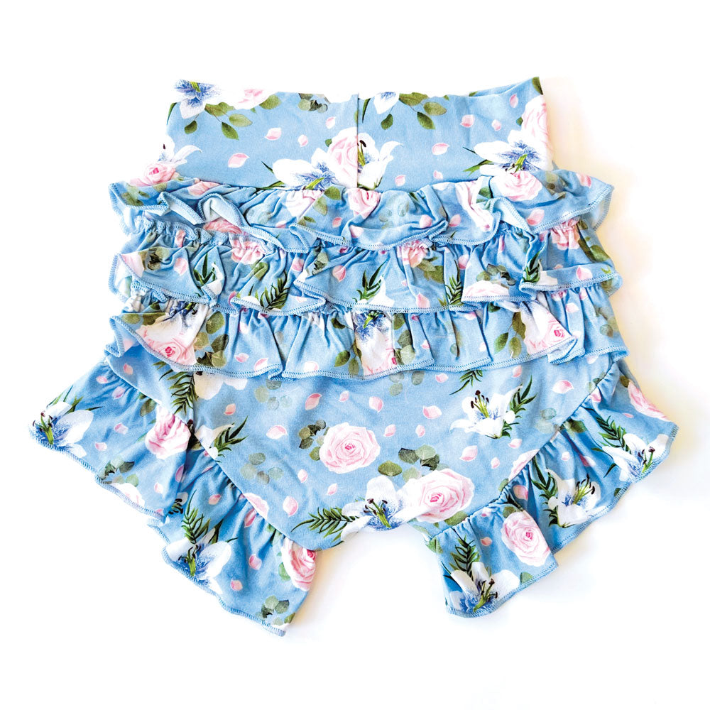 Lillian Floral Bamboo Ruffle Bummies