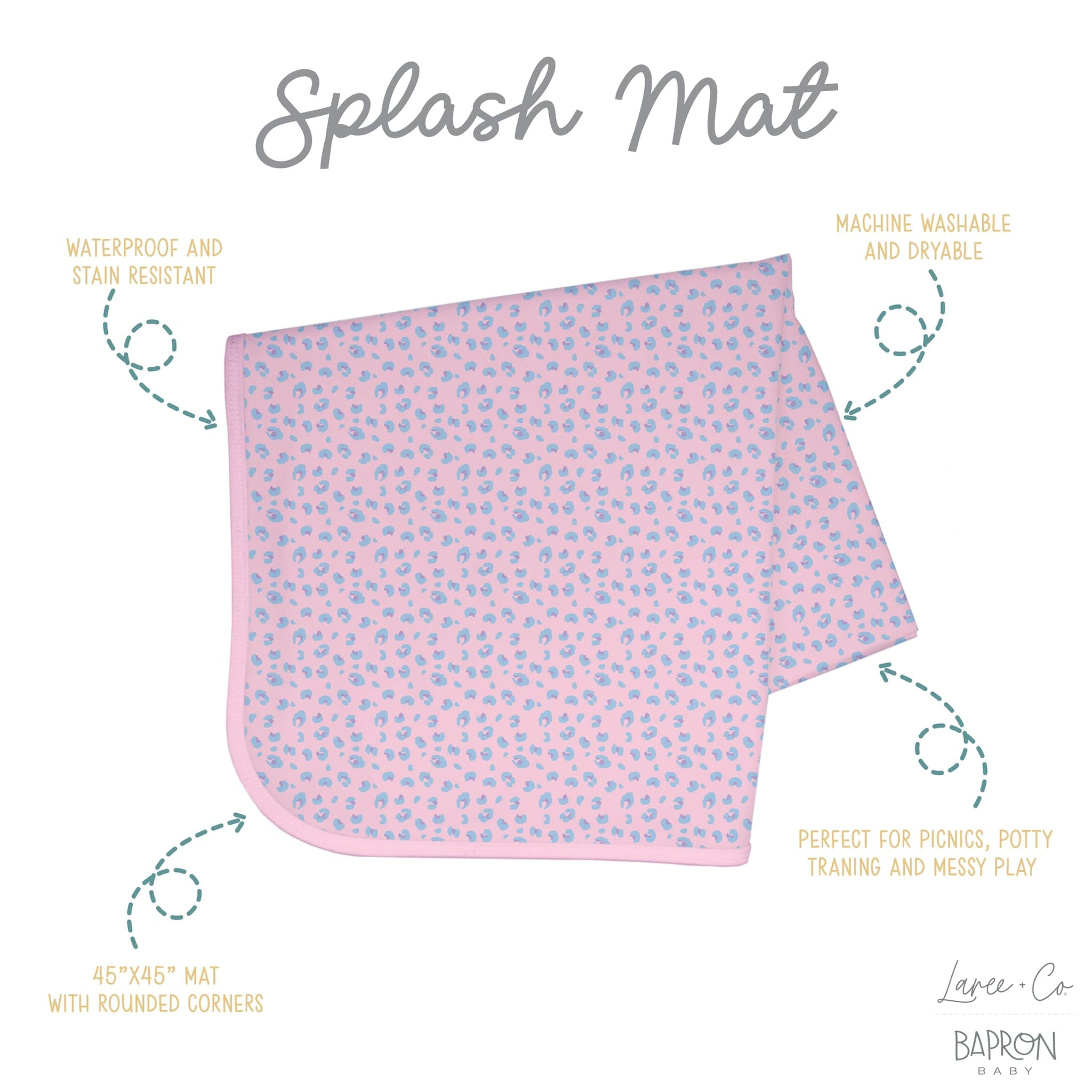 Lillian Leopard - Splash Mat - A Waterproof Catch-all