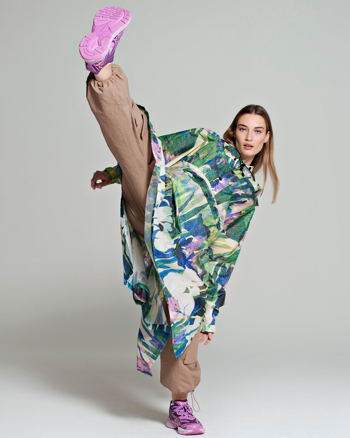 Rain Poncho Floral