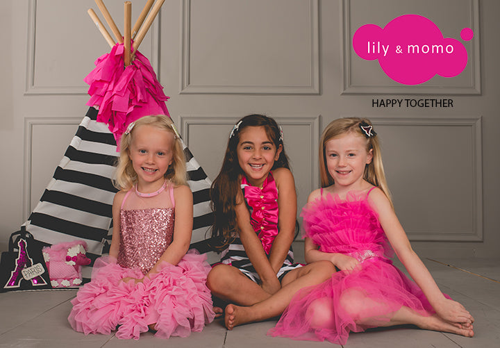 French Gal & Poodle Pal Hair Clips- Yellow And Bright Melon