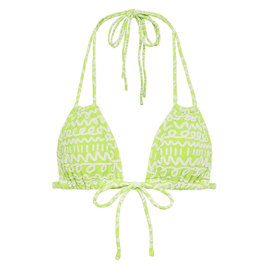 Lime Icing Euro Bow Bikini Top