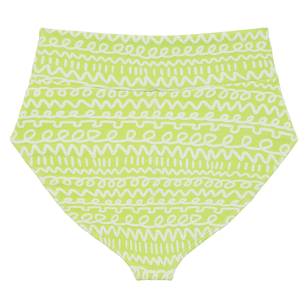 Lime Icing Full Coverage High Rise Bikini Bottom