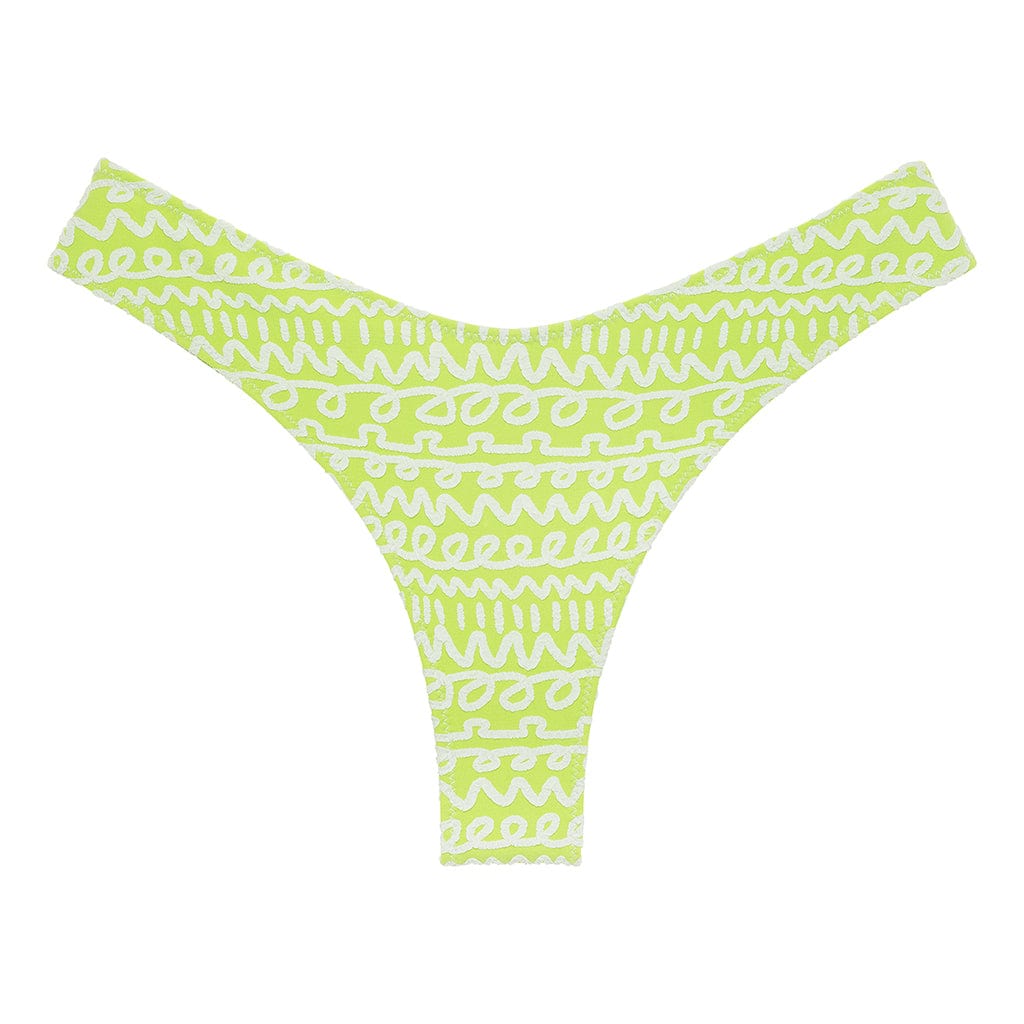 Lime Icing Lulu (zig-zag Stitch) Bikini Bottom