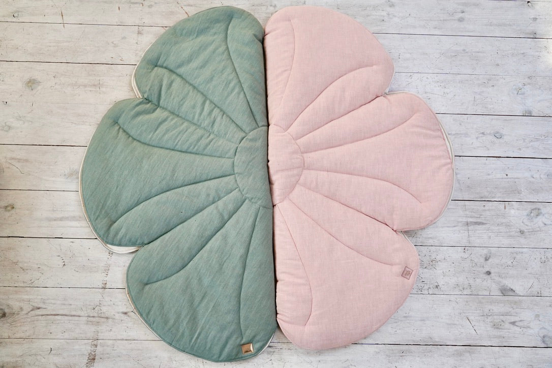 Linen Light Pink Lily - Flower Mat