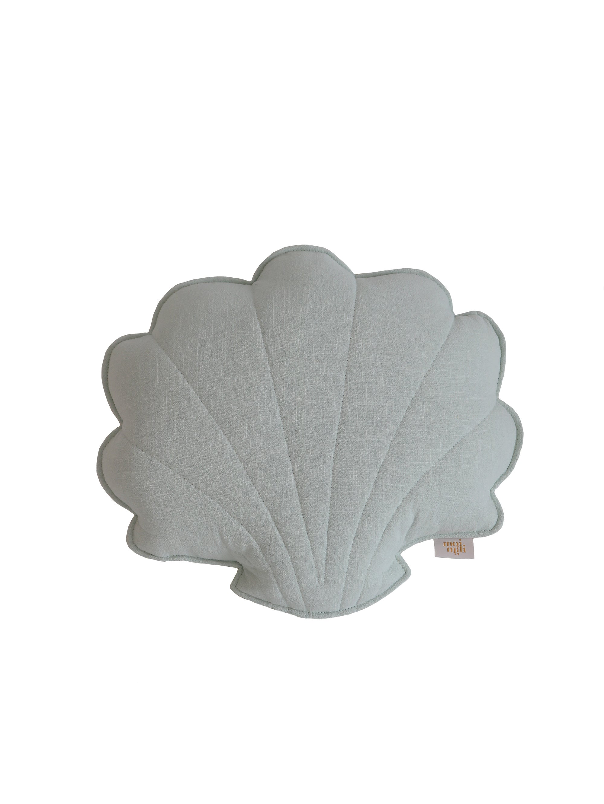 Linen Mint Shell Pillow