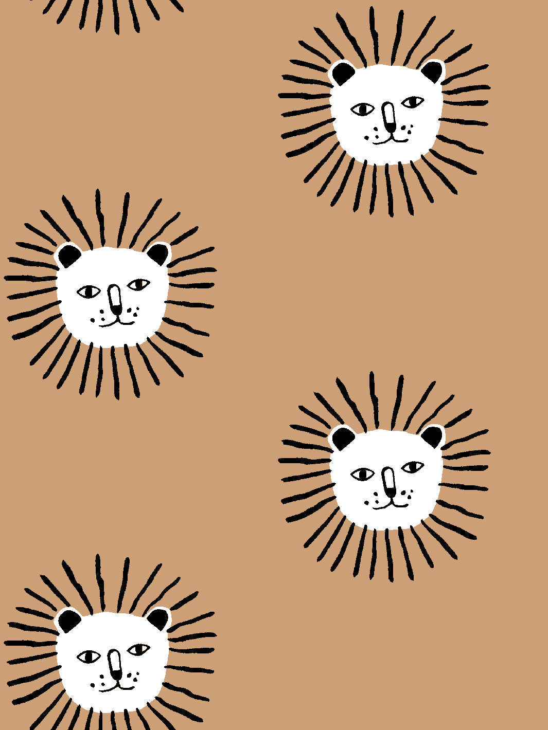 'lion's Mane' Wallpaper By Tea Collection - Brown