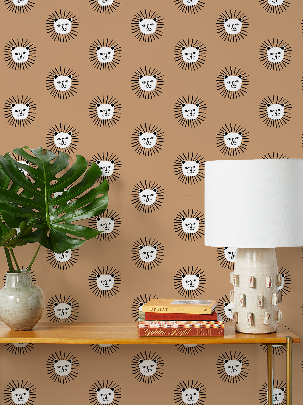'lion's Mane' Wallpaper By Tea Collection - Brown