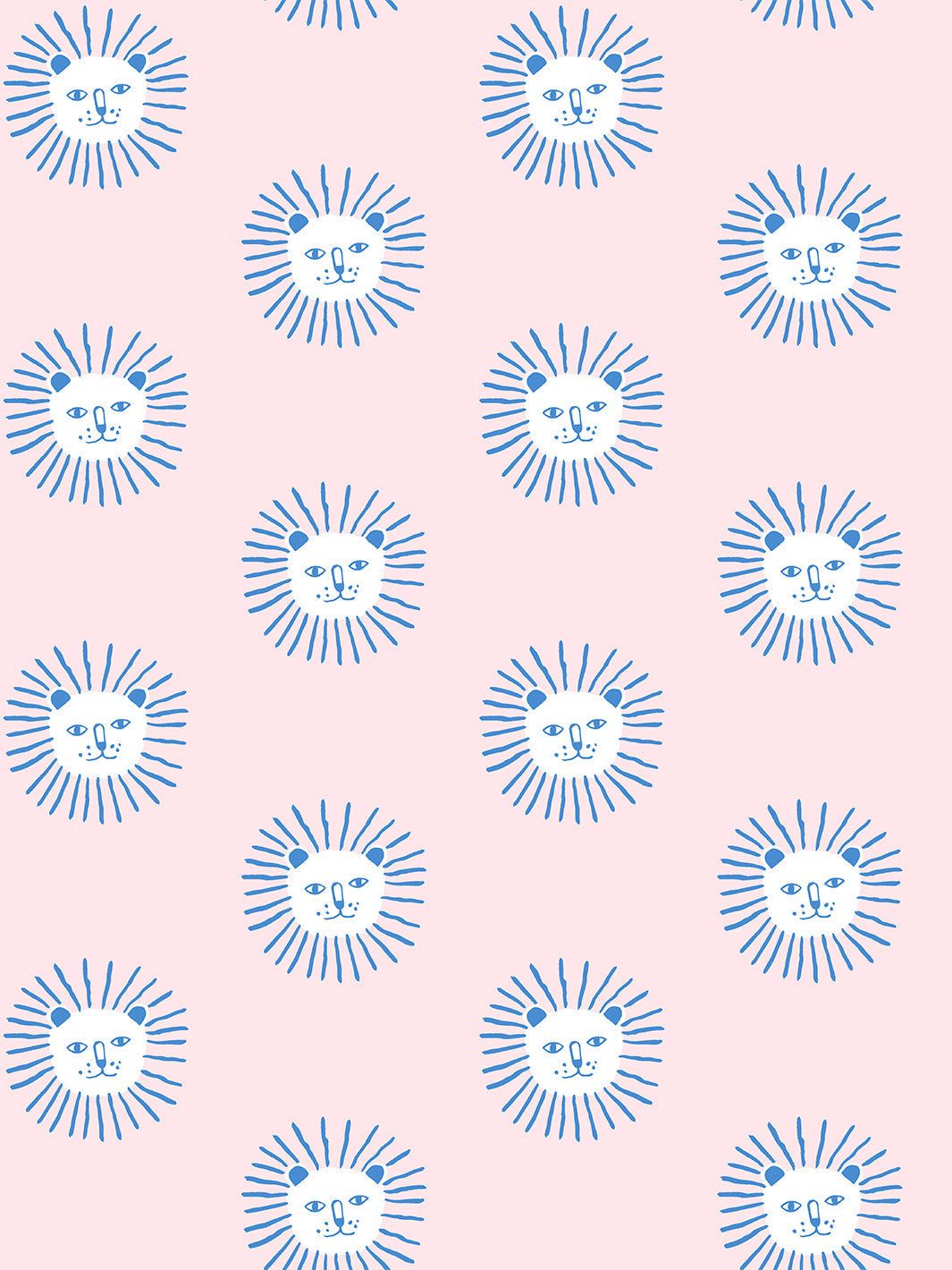 'lion's Mane' Wallpaper By Tea Collection - Cerulean