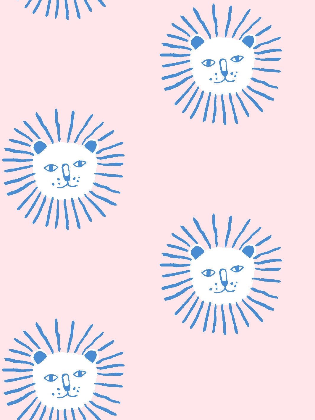 'lion's Mane' Wallpaper By Tea Collection - Cerulean