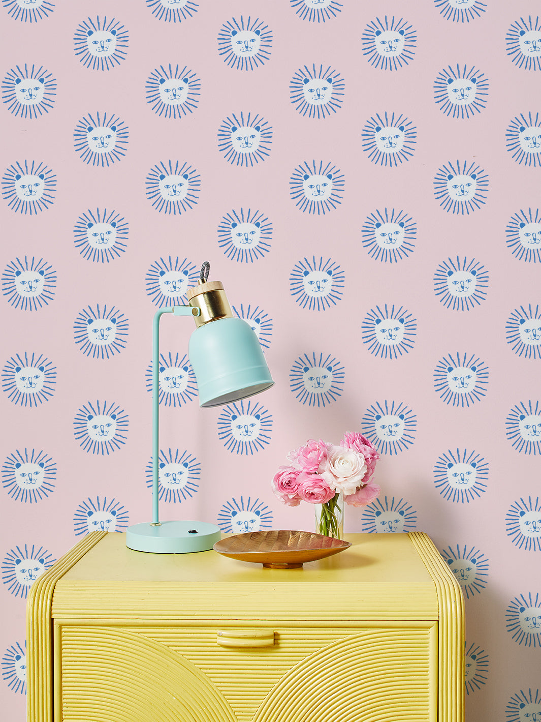 'lion's Mane' Wallpaper By Tea Collection - Cerulean