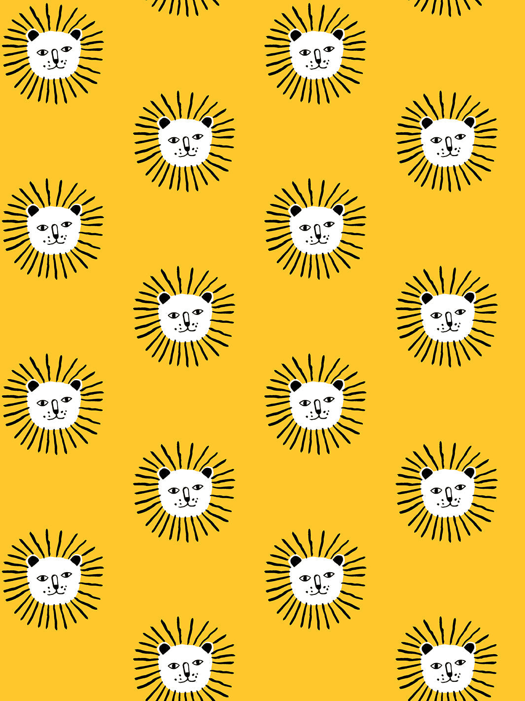 'lion's Mane' Wallpaper By Tea Collection - Marigold