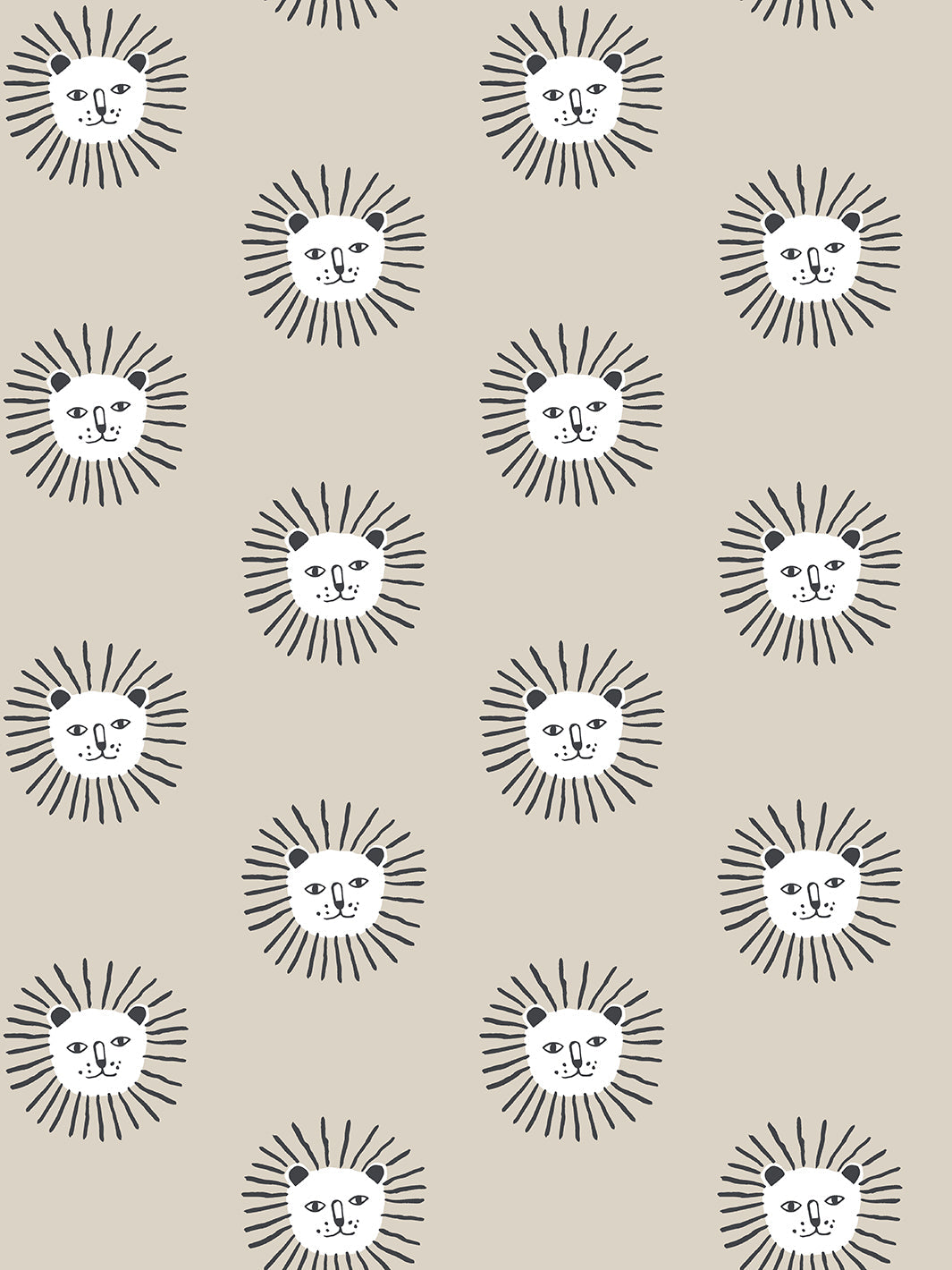 'lion's Mane' Wallpaper By Tea Collection - Taupe