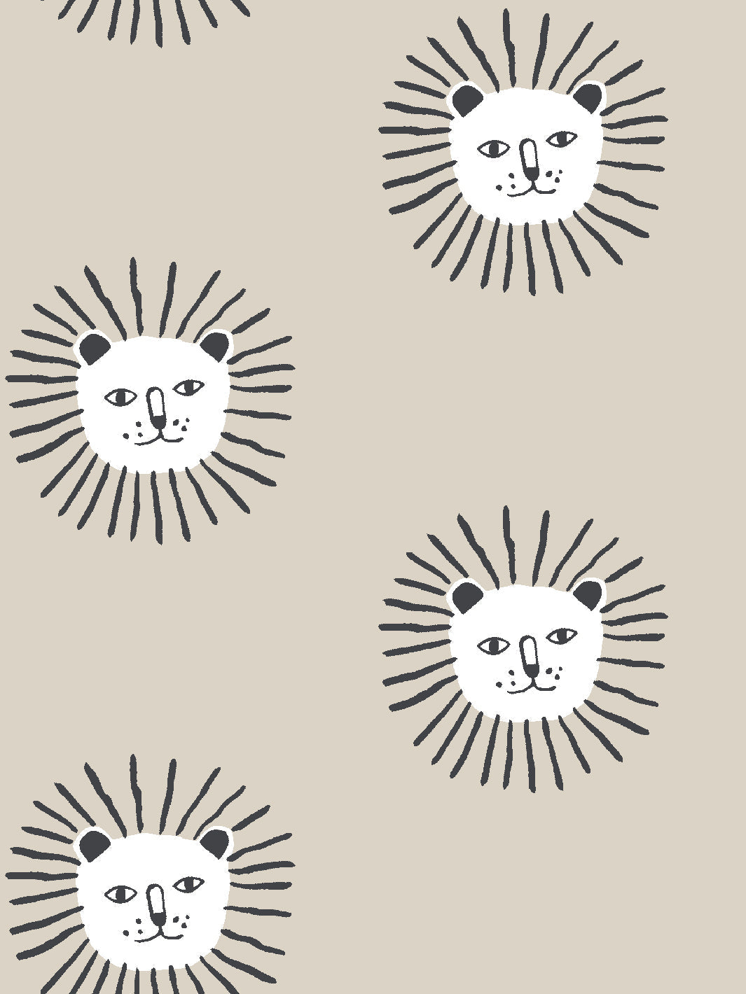 'lion's Mane' Wallpaper By Tea Collection - Taupe