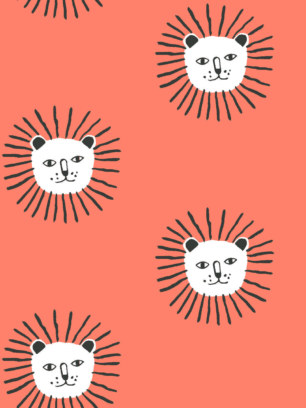 'lion's Mane' Wallpaper By Tea Collection - Watermelon