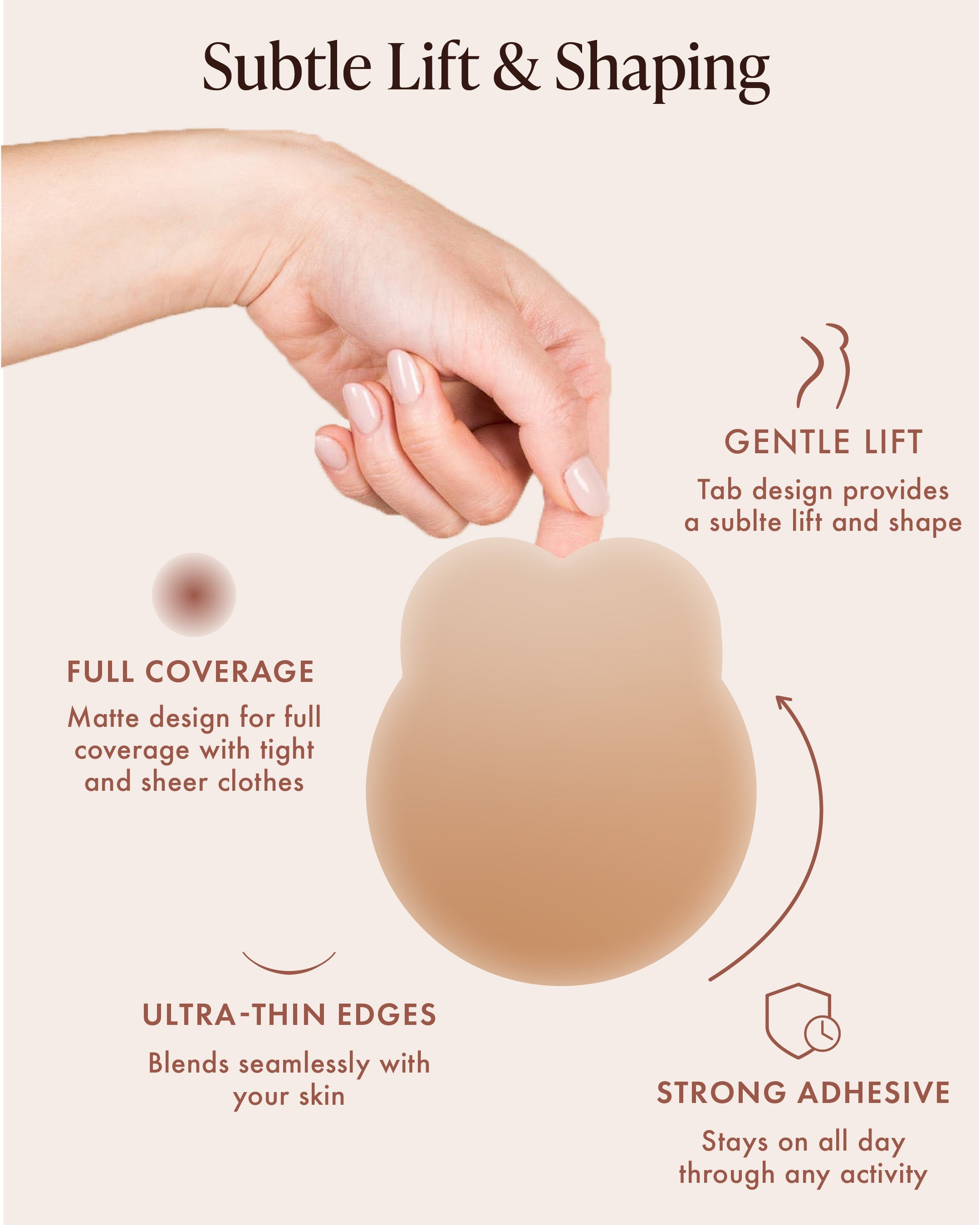 Lifting Nipple Covers (two-tabs)