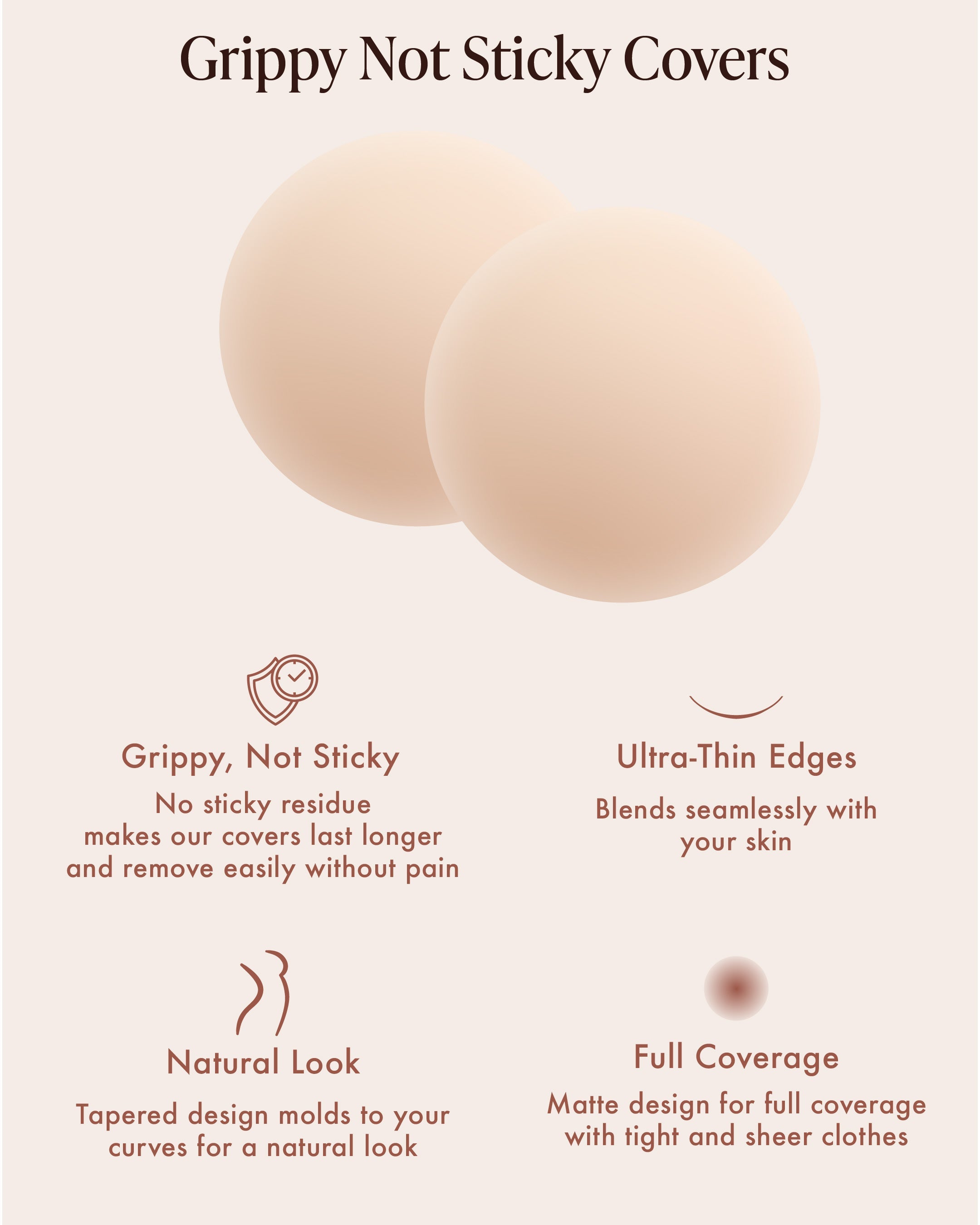 Non-adhesive Nipple Covers