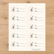 Little Bear Takes Flight Gift Tag Sticker Sheet