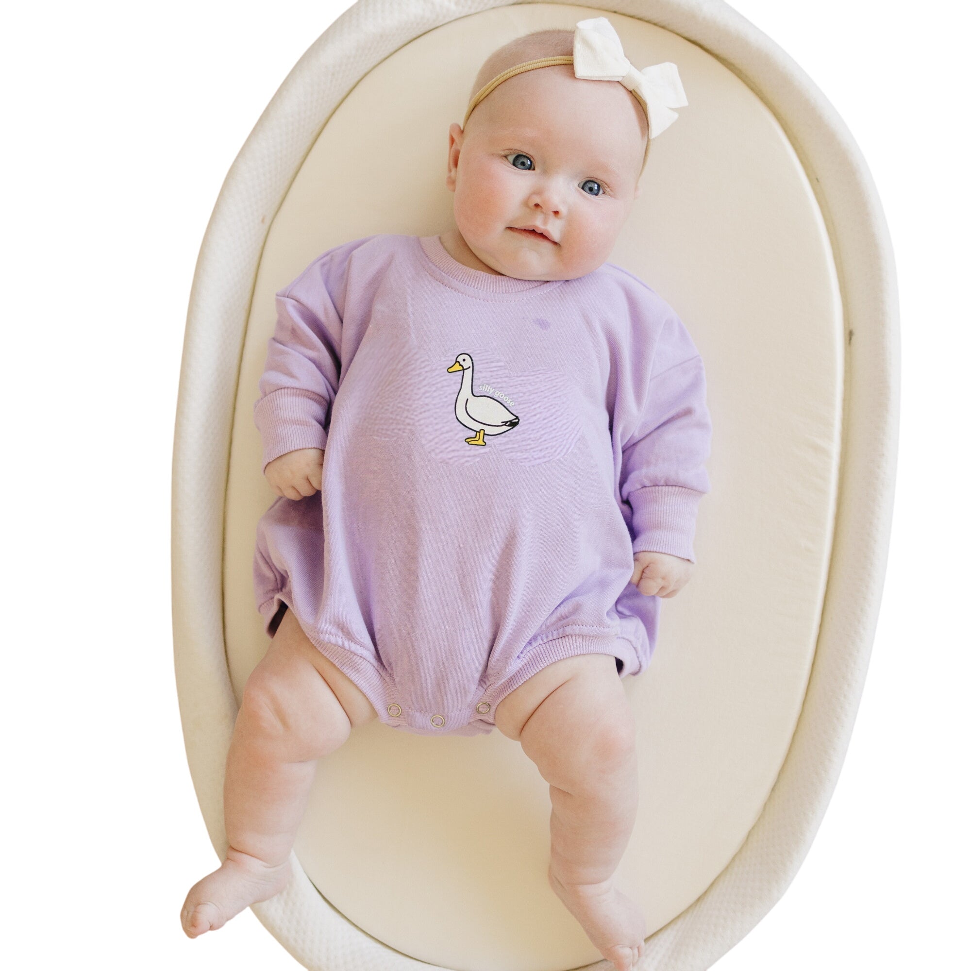 Silly Goose Sweatshirt Romper - More Colors
