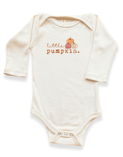 Little Pumpkin Stack Organic Bodysuit Long Sleeve