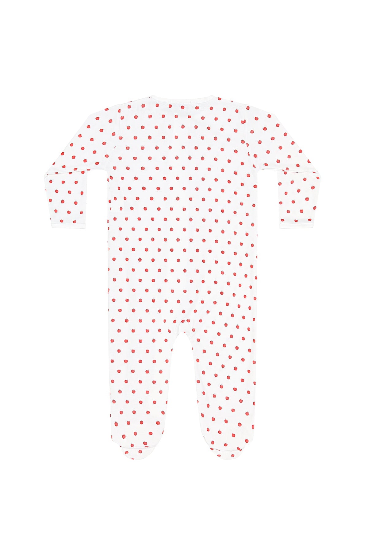 Little Apples Zipper Footie