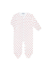 Little Apples Zipper Footie