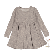 The Printed Long Sleeve Dress -  Vine