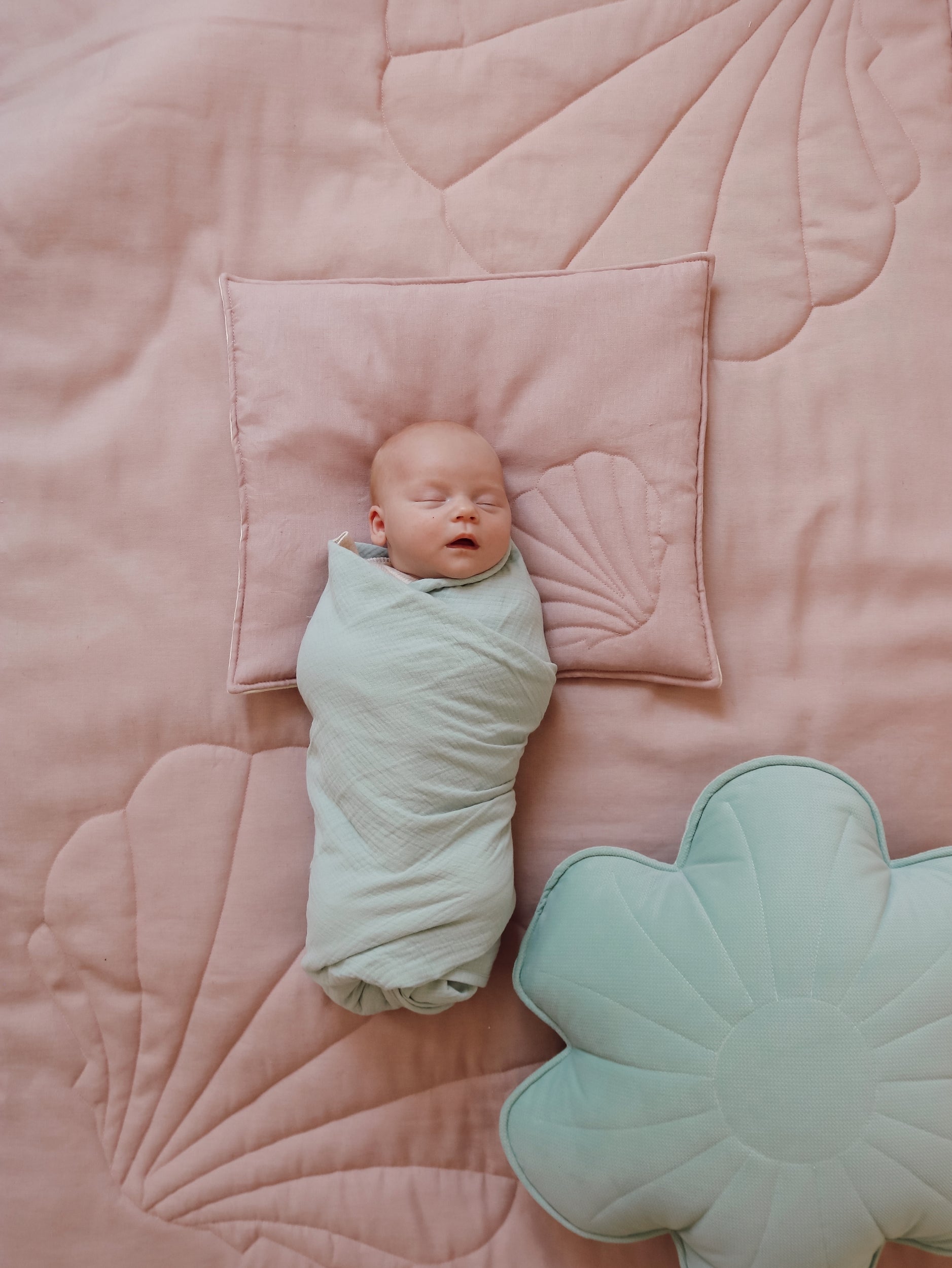 Muslin Mint - Baby Swaddle Blanket