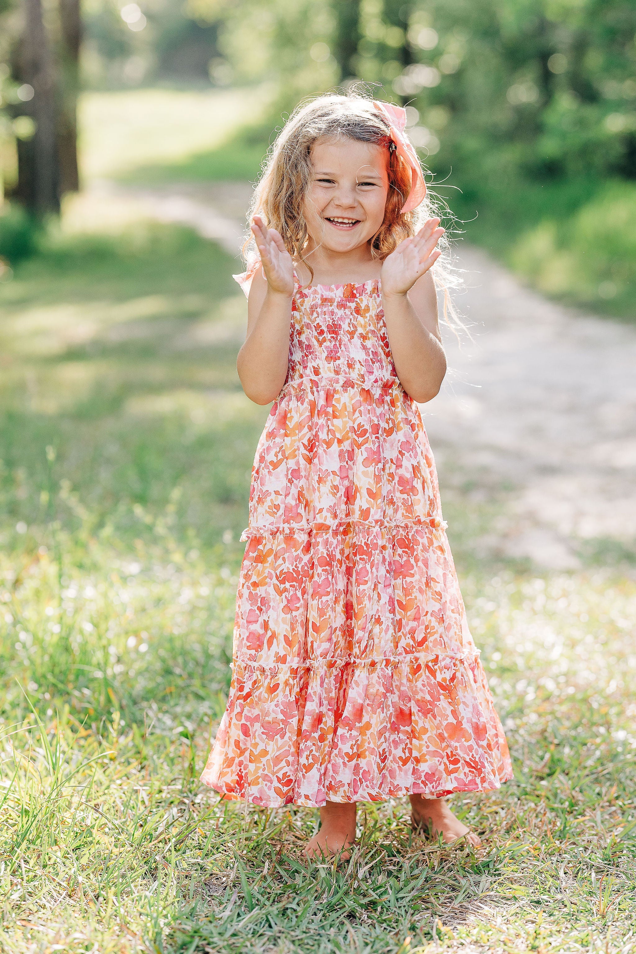 Fiona Maxi Dress - Pink Grapefruit