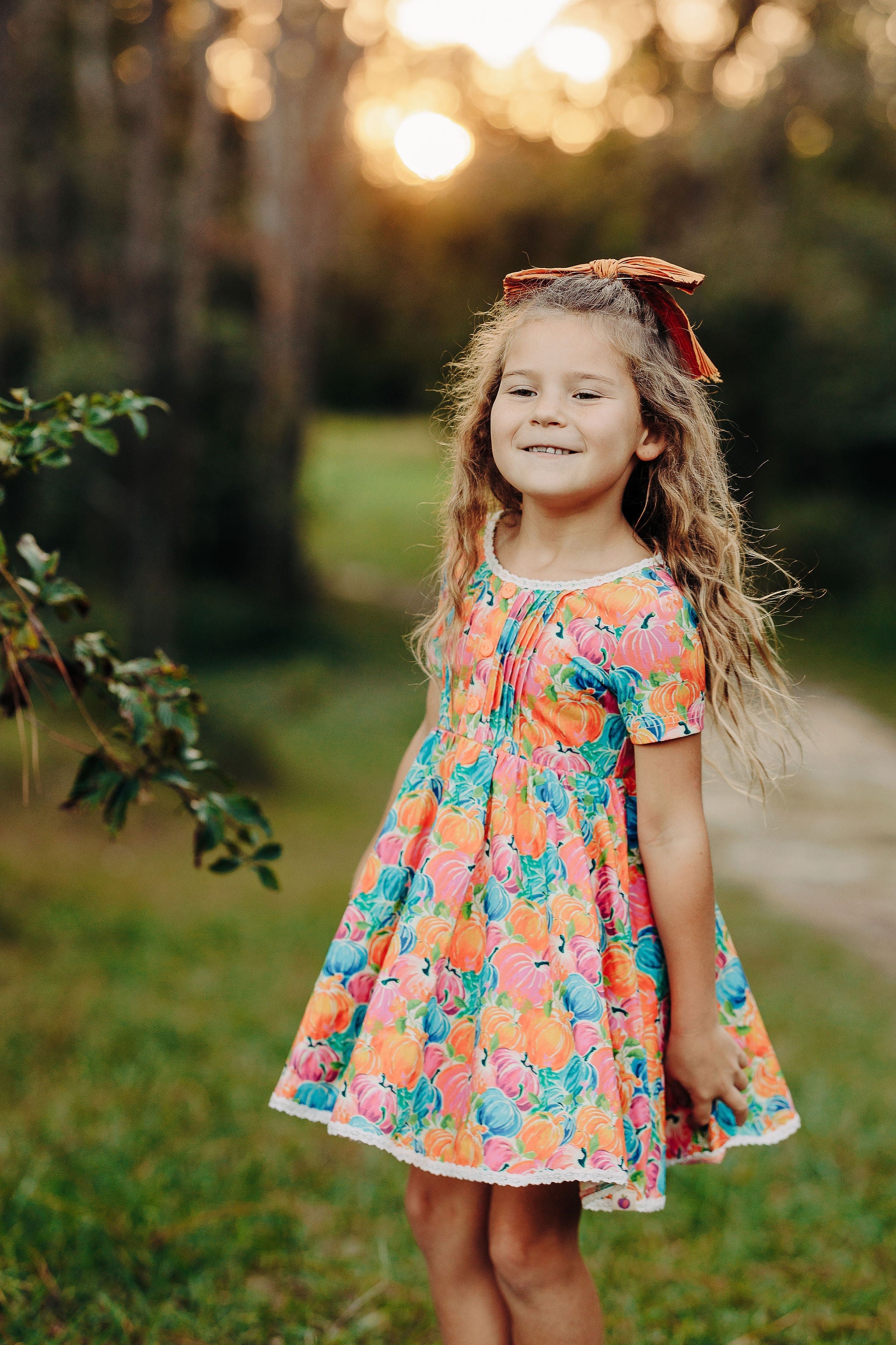 Penelope Knit Dress - Painted Pumpkin