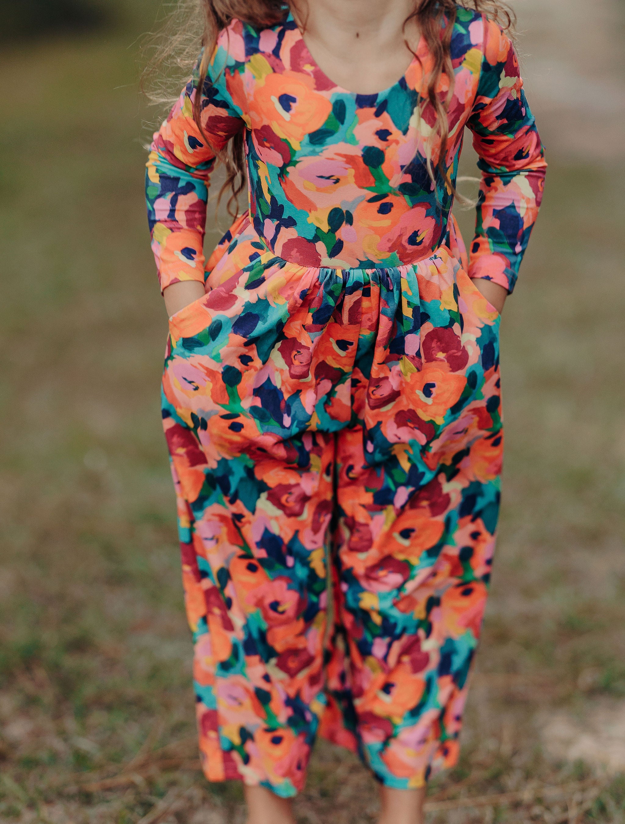 Ivy Romper - Garden Strokes