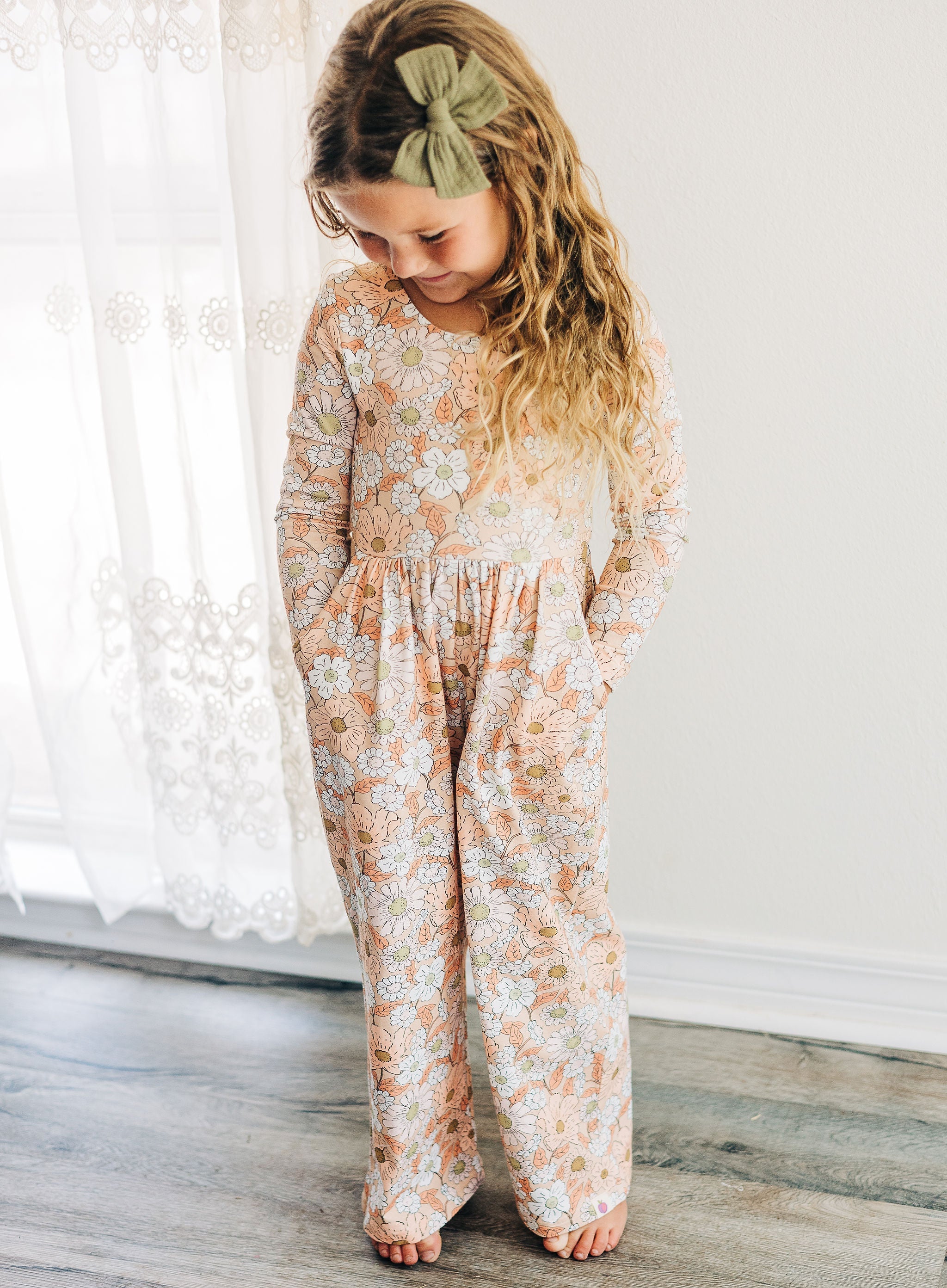 Ivy Romper - Golden Apricot