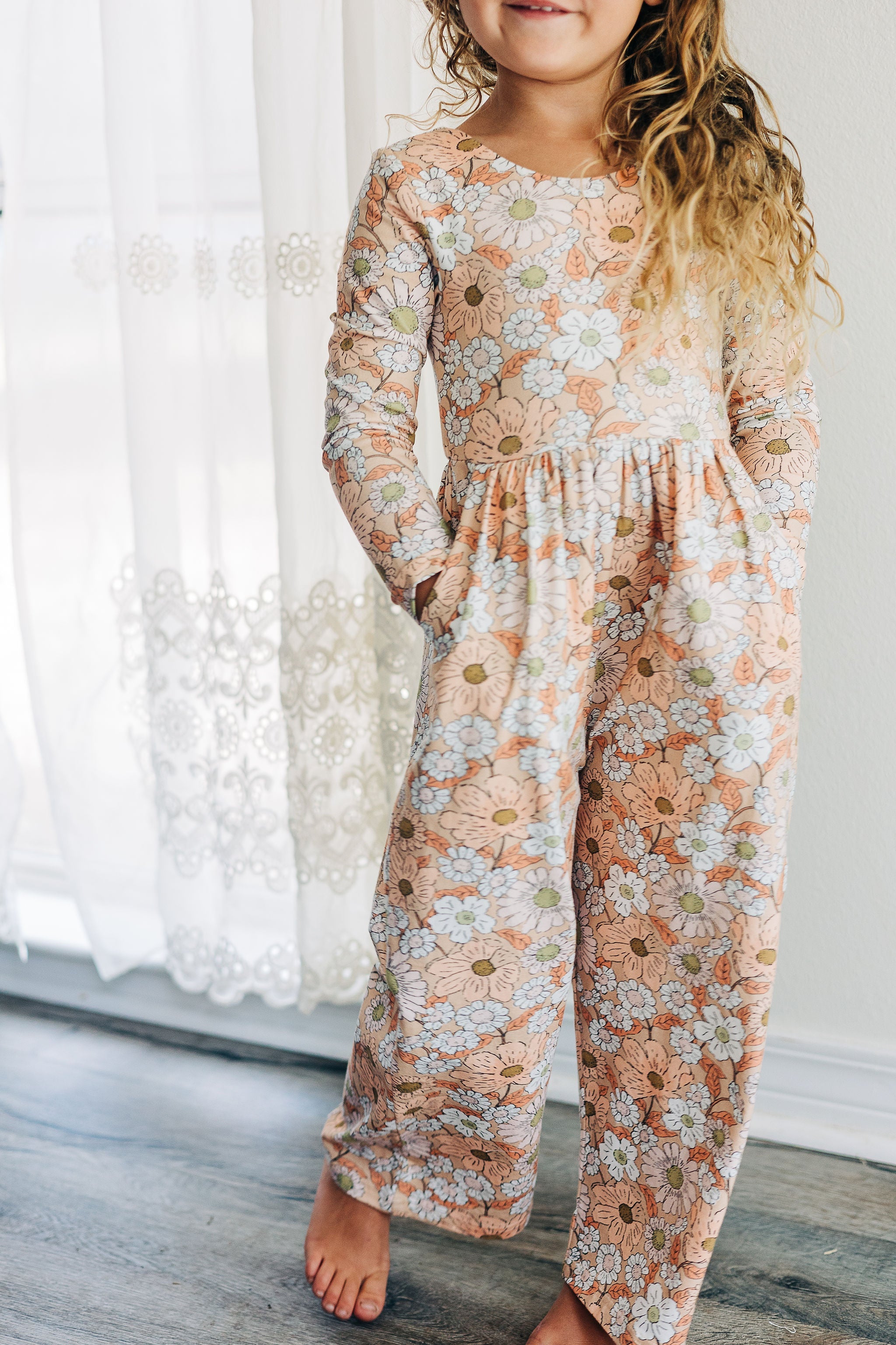 Ivy Romper - Golden Apricot