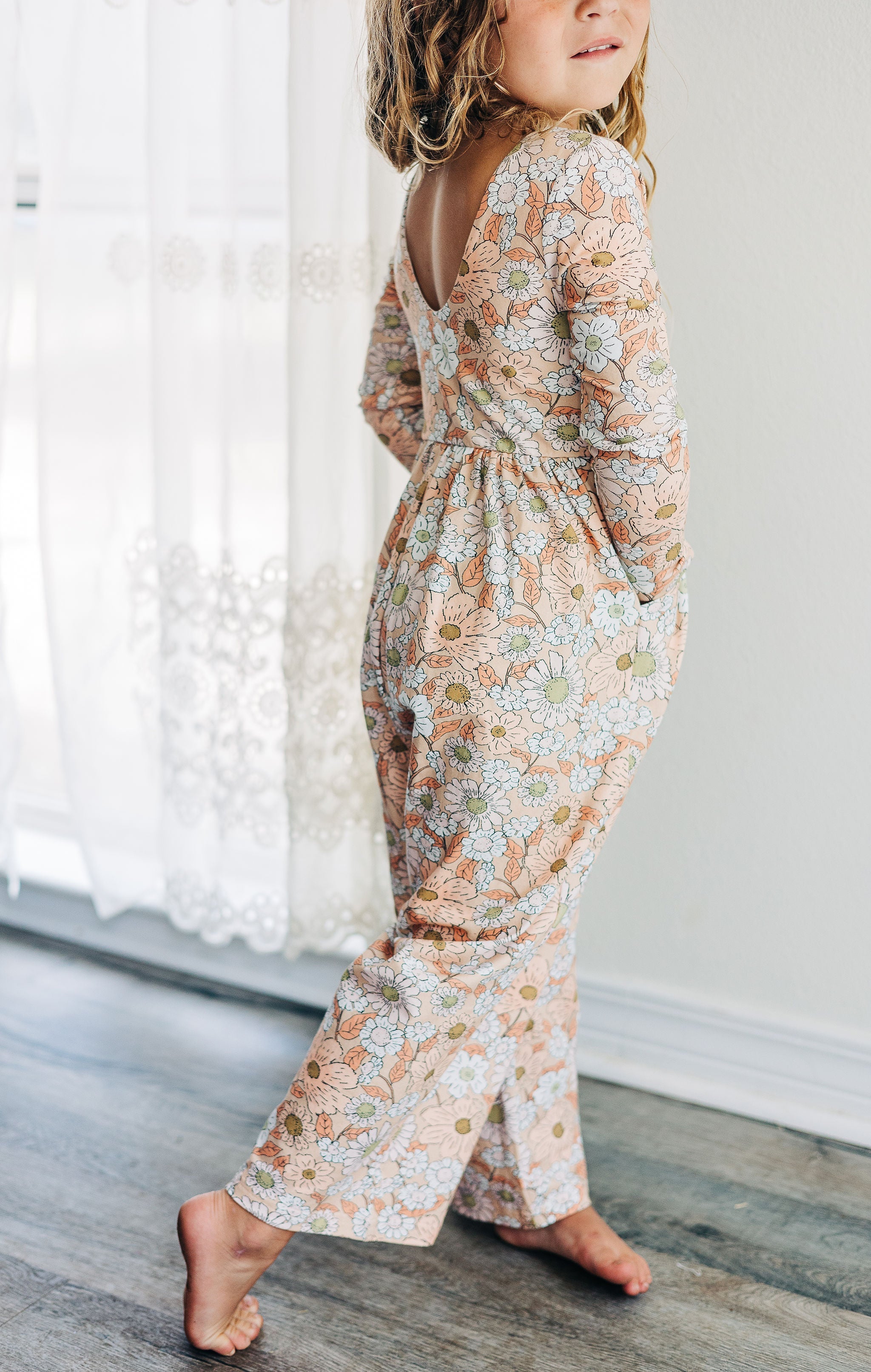 Ivy Romper - Golden Apricot