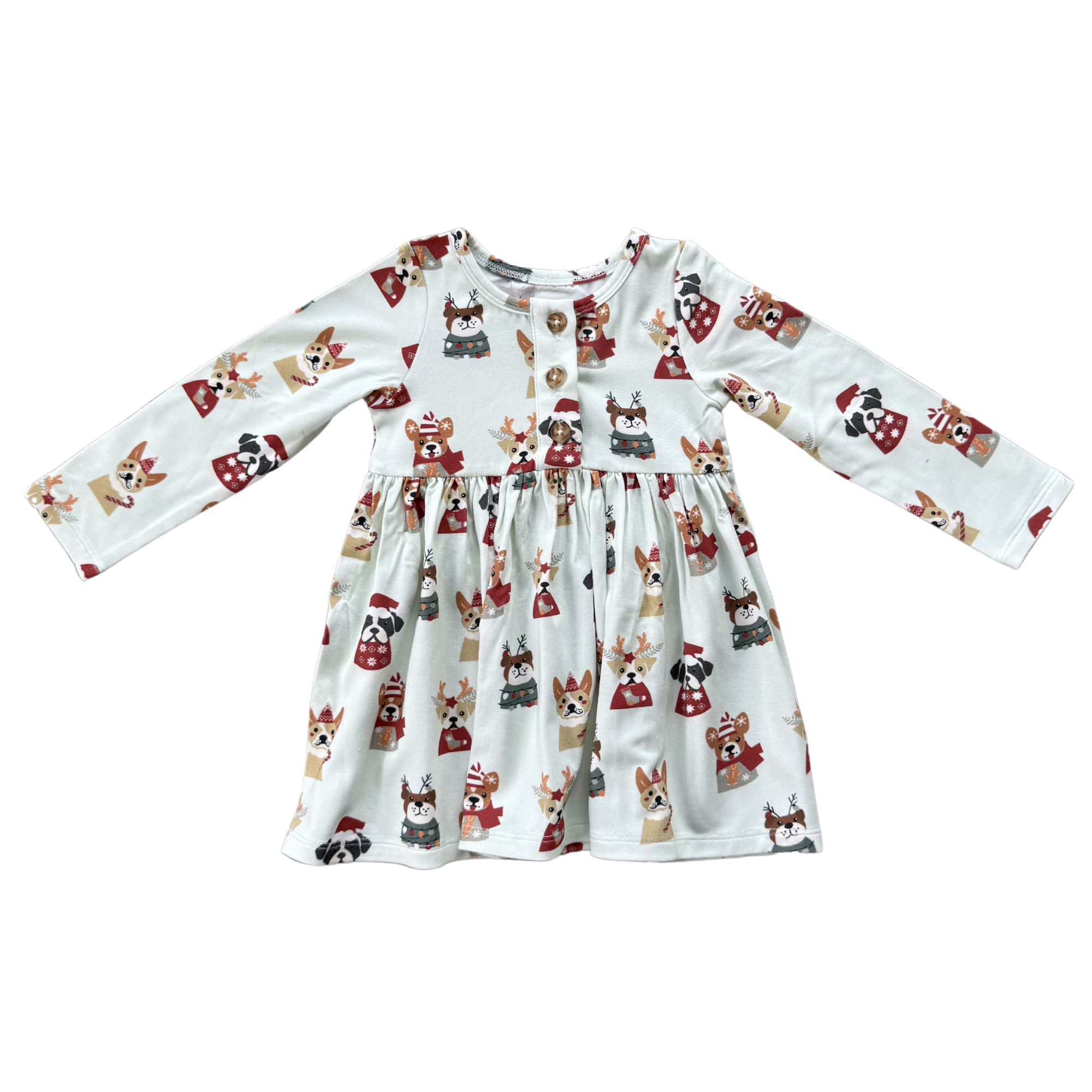 Long Sleeve Henley Dress