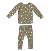 Long Sleeve Lounge Set In Cookies 'n Milk