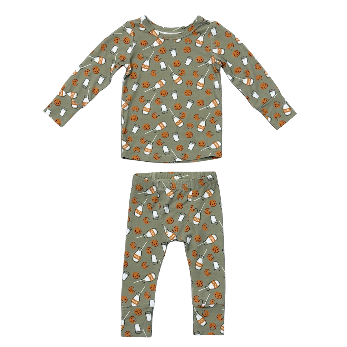 Long Sleeve Lounge Set In Cookies 'n Milk