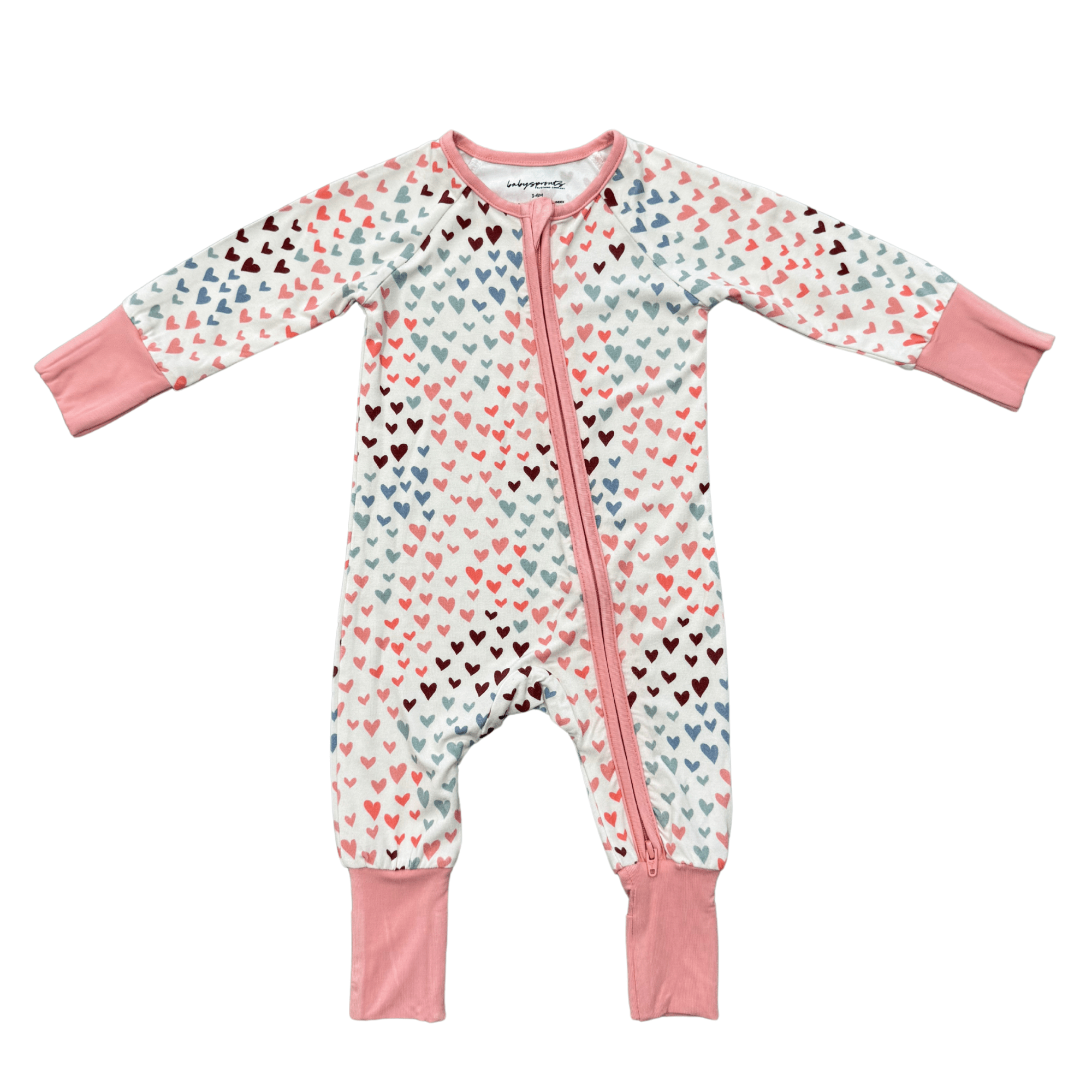 Baby Girl Long Sleeve Zip Romper